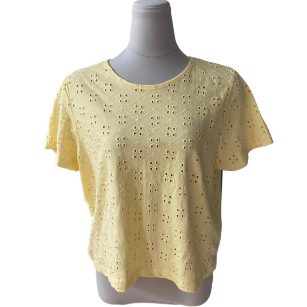 Twik Organic Cotton Eyelet Top